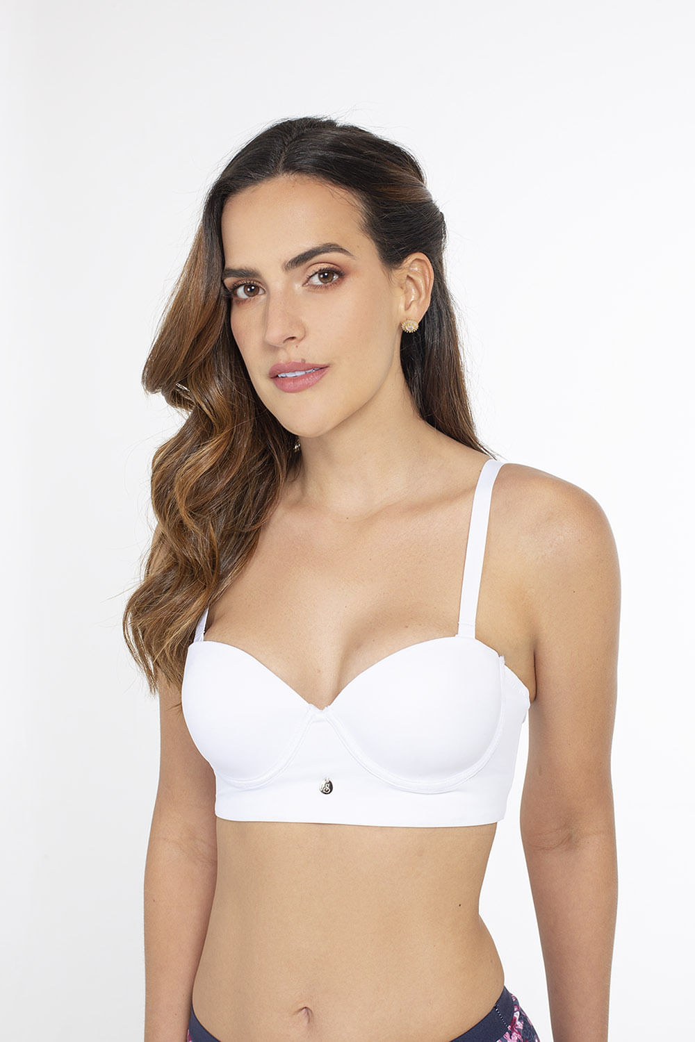 Brasier en microfibra tipo strapless