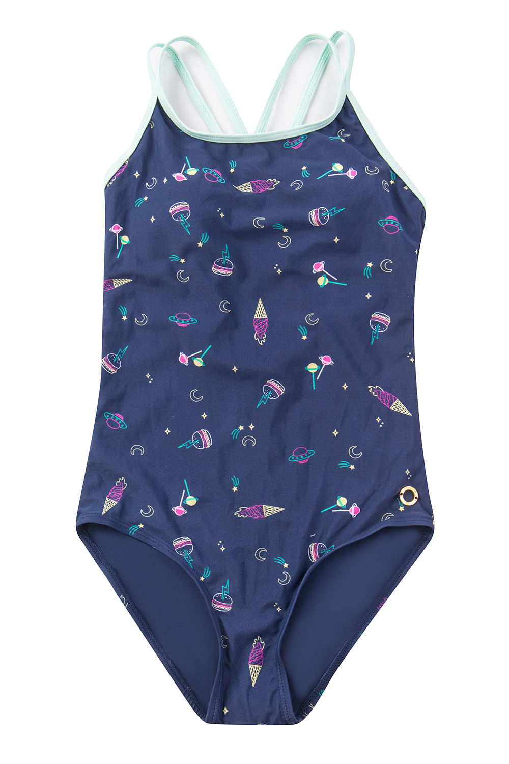 VESTIDO DE BAÑO ENTERO PARA NIÑA