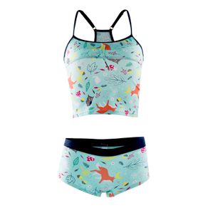 VESTIDO DE BAÑO TANKINI PARA NIÑA