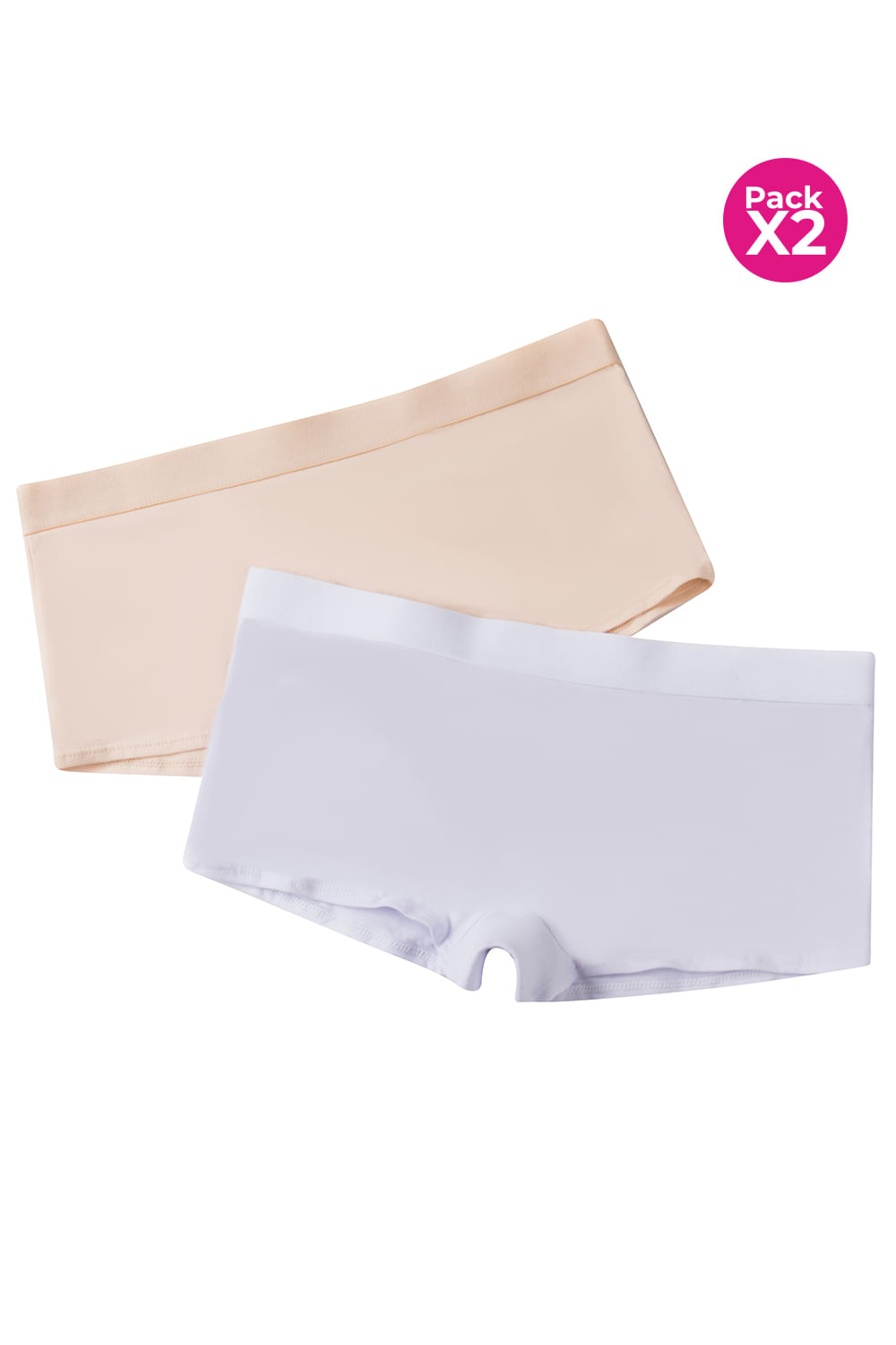 PAQUETE X2 BÓXER TALLE BAJO EN ALGODÓN