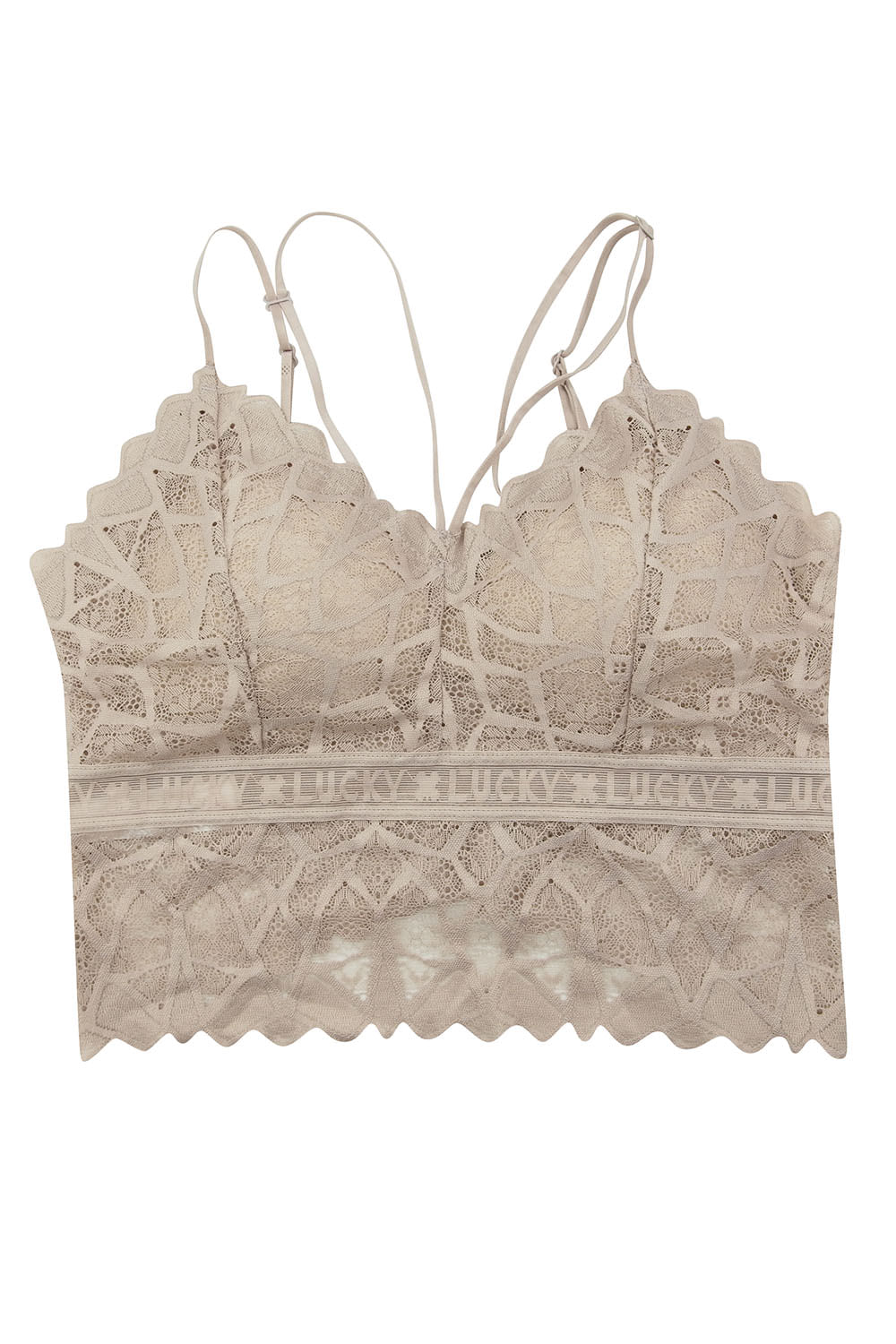 BRALETTE CON ENCAJE DOBLE TIRA CORTO