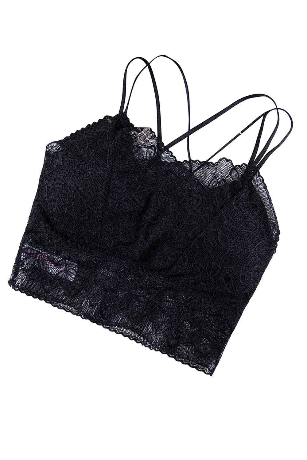 TOP INDIVIDUAL COPA EN ENCAJE COLORES Y DISEÑOS SURTIDOS