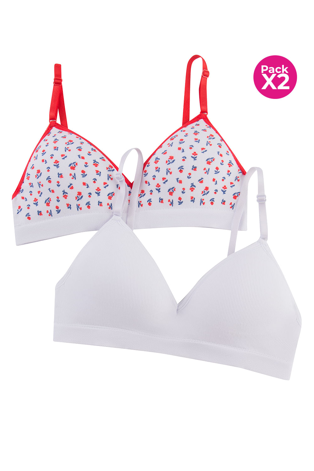 PAQUETE X2 BRASIER TEEN COPA A TRIANGULAR