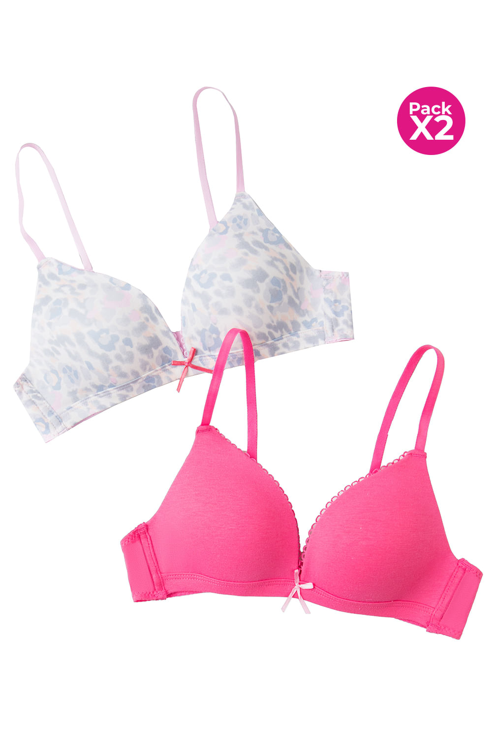 PAQUETE X2 BRASIER TEEN TRIANGULAR COPA A