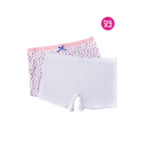 PAQUETE X2 BÓXER TEEN EN ALGODÓN TALLE MEDIO