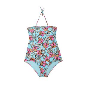 VESTIDO DE BAÑO ENTERIZO PRINT FLORES