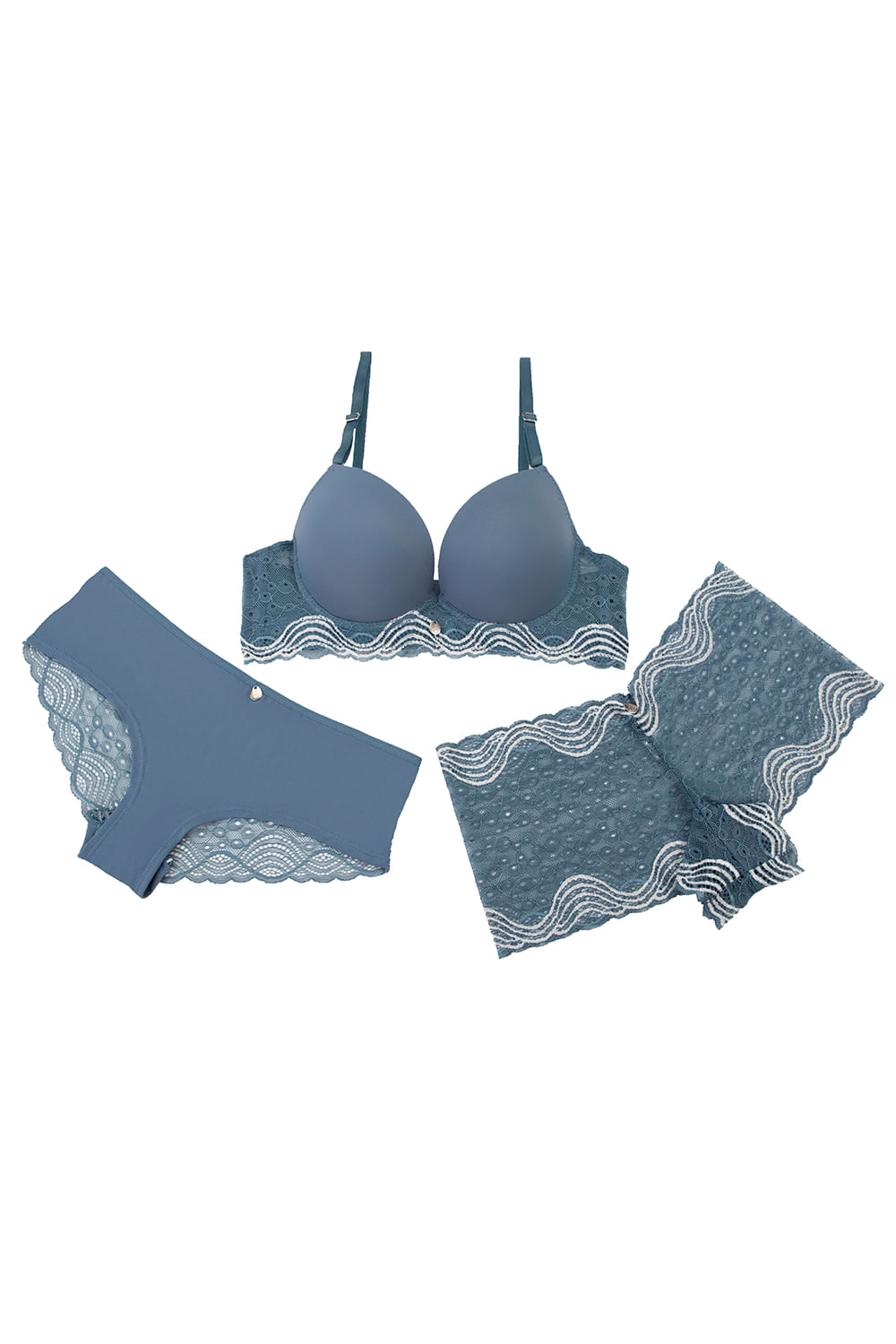 CONJUNTO BRASIER MÁS 2 PANTIES