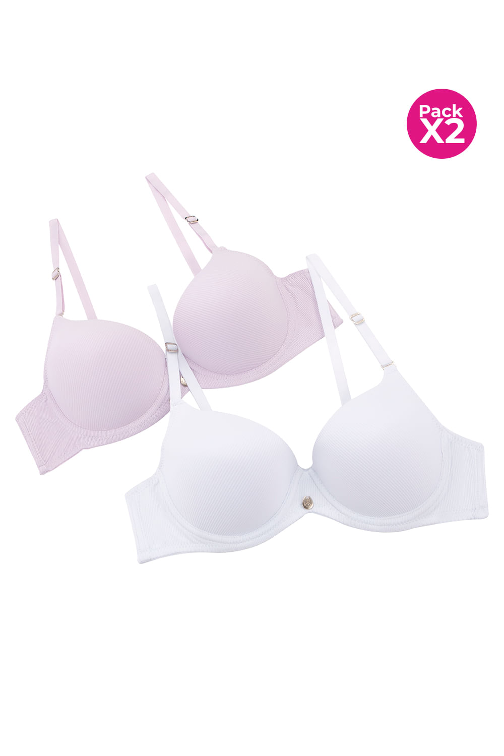 PAQUETE X2 BRASIER EN MICROFIBRA