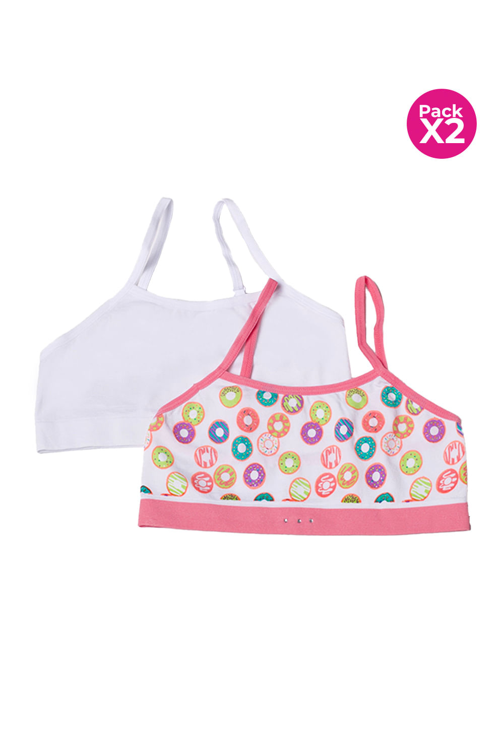 PAQUETE X2 TOP SEAMLESS PARA NIÑA