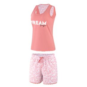 CONJUNTO DE PIJAMA CORTO EN ALGODÓN
