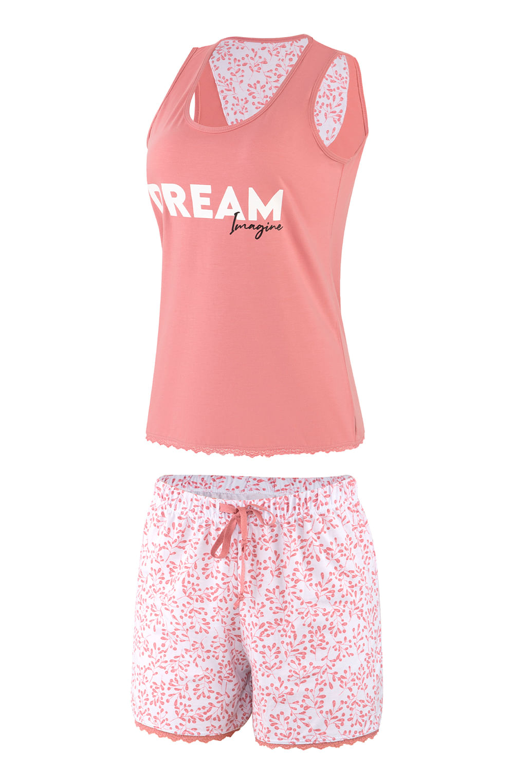 CONJUNTO DE PIJAMA CORTO EN ALGODÓN