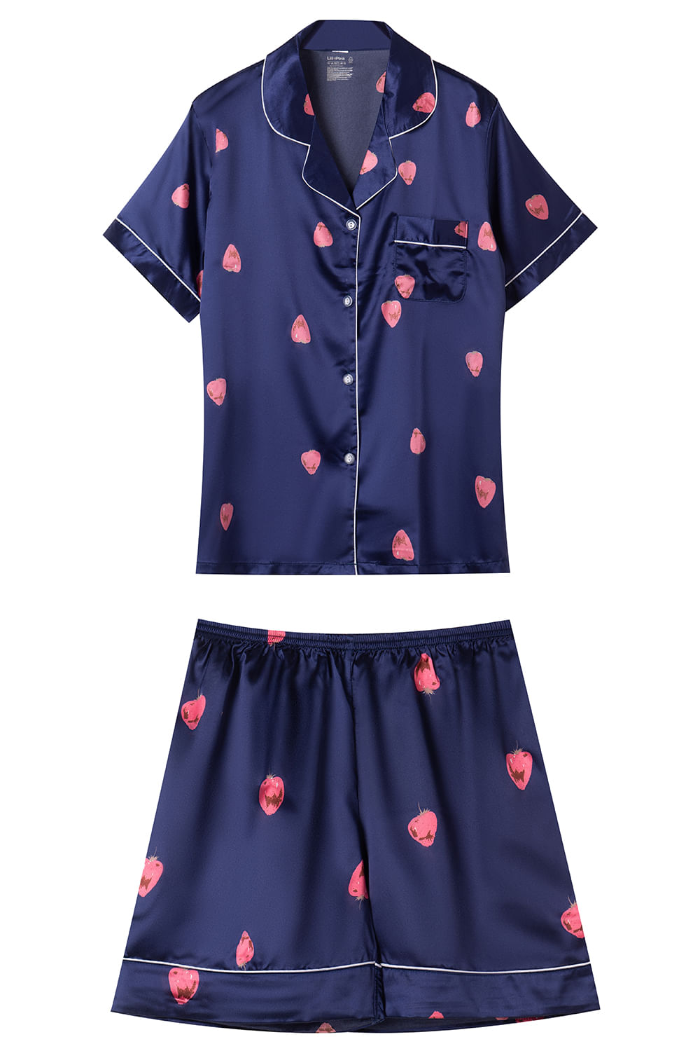 CONJUNTO DE PIJAMA EN SATÍN CON ESTAMPADO SURTIDO