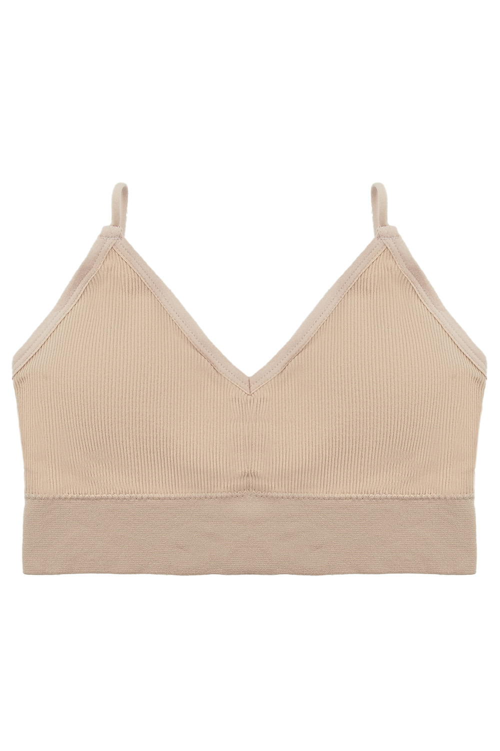 TOP EN MICROFIBRA CON TEXTURA ACANALADA