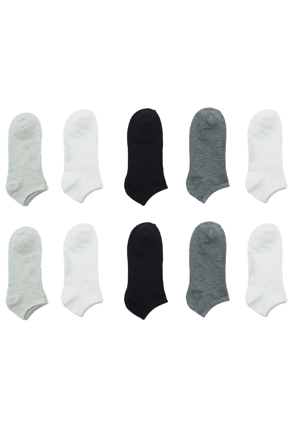 PAQUETE X10 DE MEDIAS BASICAS TOBILLERAS