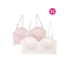PAQUETE X2 BRASIER STRAPLESS SIN ARO