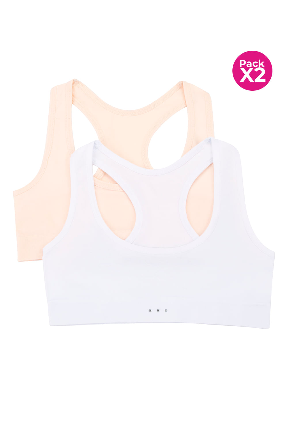 PAQUETE X2 TOP SEAMLESS ESPALDA DEPORTIVA