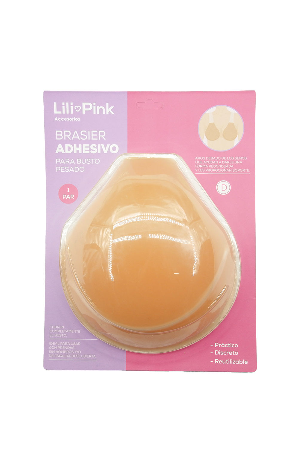 BRASIER ADHESIVO CON REALCE (BUSTO PESADO)