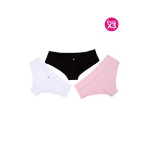 PAQUETE X3 HIPSTER ALGODÓN Y ENCAJE