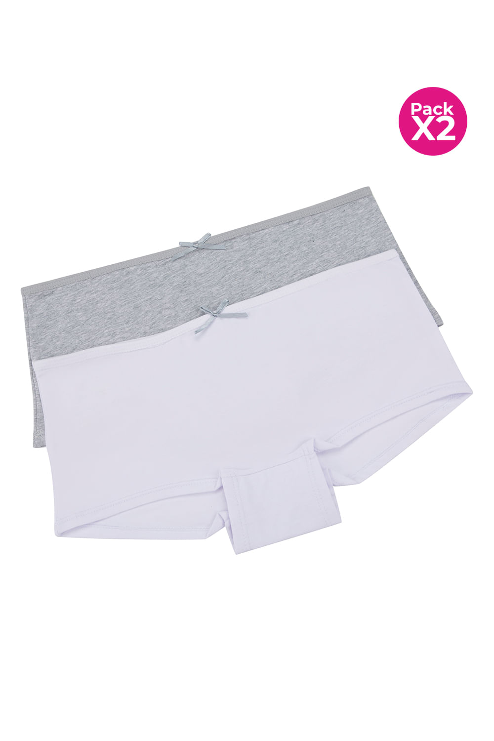 PAQUETE X2 PANTY BÓXER PARA NIÑA EN ALGODÓN