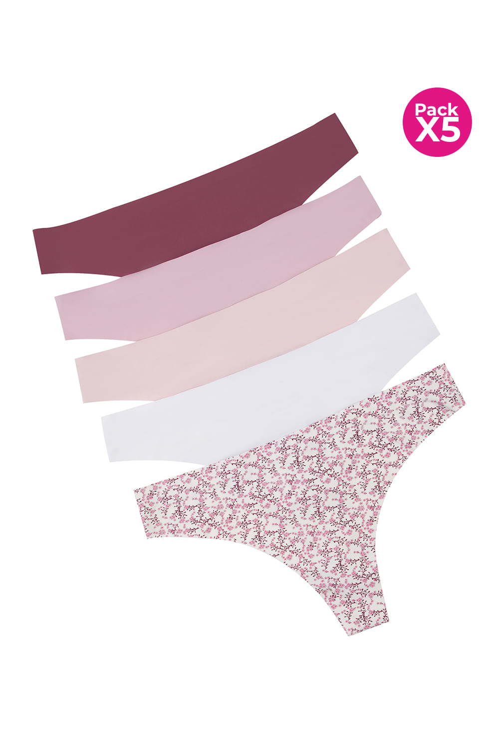 PAQUETE X5 BRASILERAS EN MICROFIBRA CORTE LÁSER