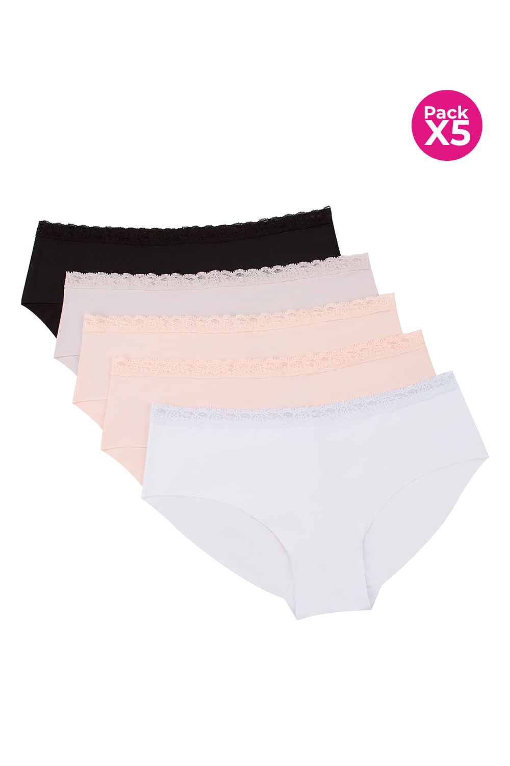 PAQUETE X5 HIPSTERS INVISIBLES