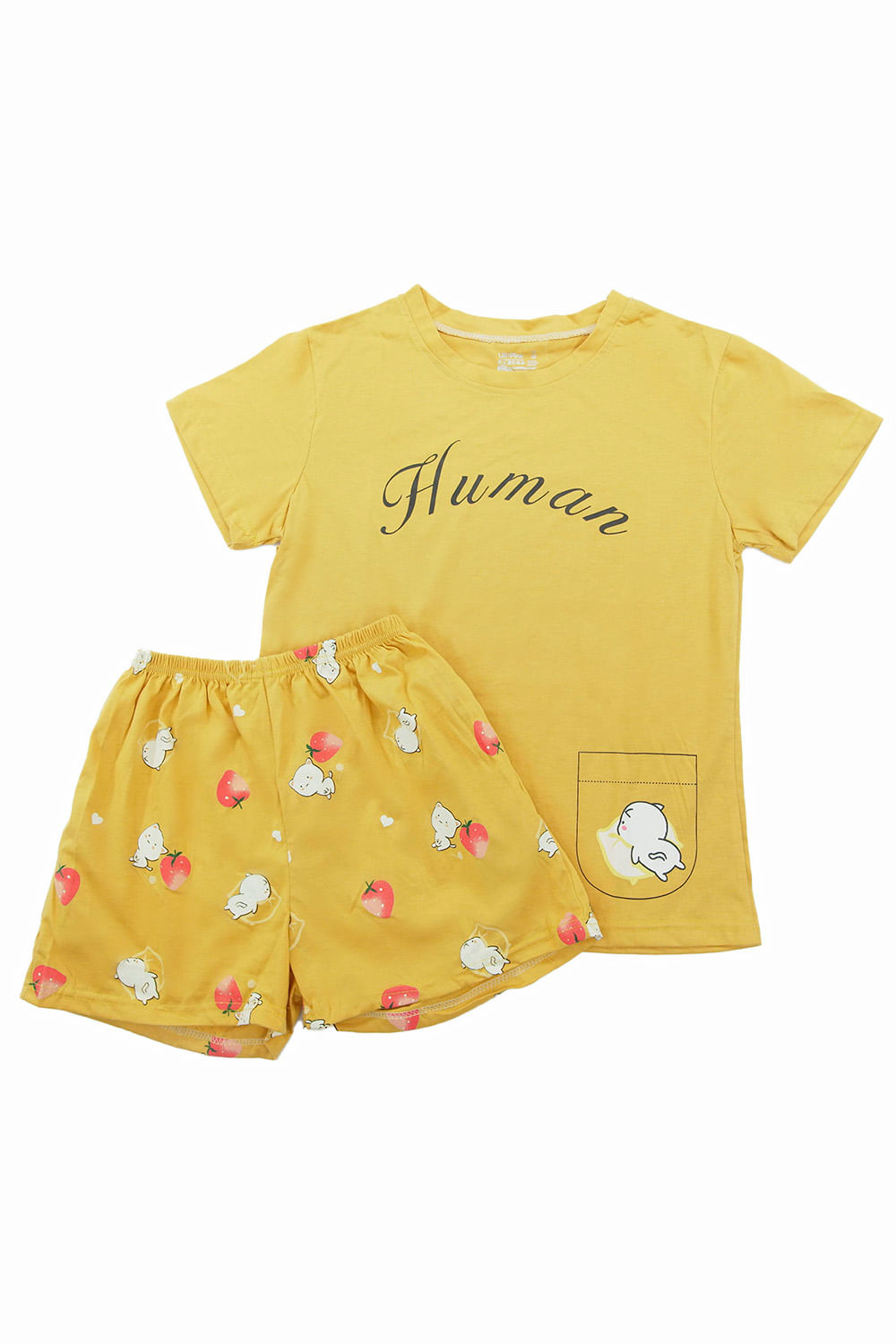 PIJAMA DE DOS PIEZAS EN ALGODÓN