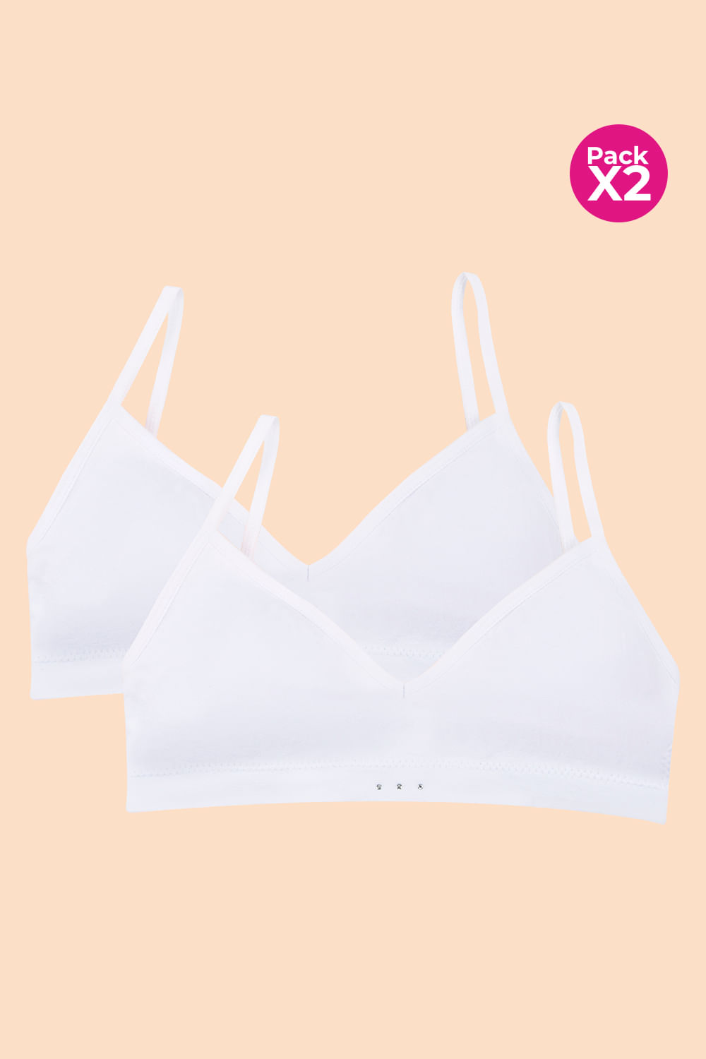 PAQUETE X2 TOPS CON TECNOLOGÍA SEAMLESS JUNIOR