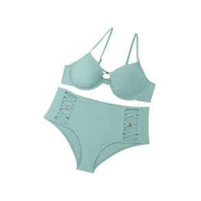 VESTIDO DE BAÑO DE DOS PIEZAS CON ARO