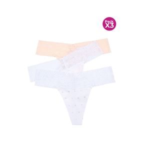 PAQUETE X3 PANTY BRASILERA EN MICROFIBRA