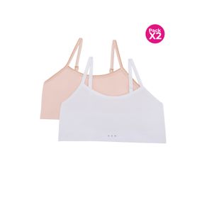 PAQUETE X2 TOP SEAMLESS EN POLIAMIDA SUAVE Y RESISTENTE