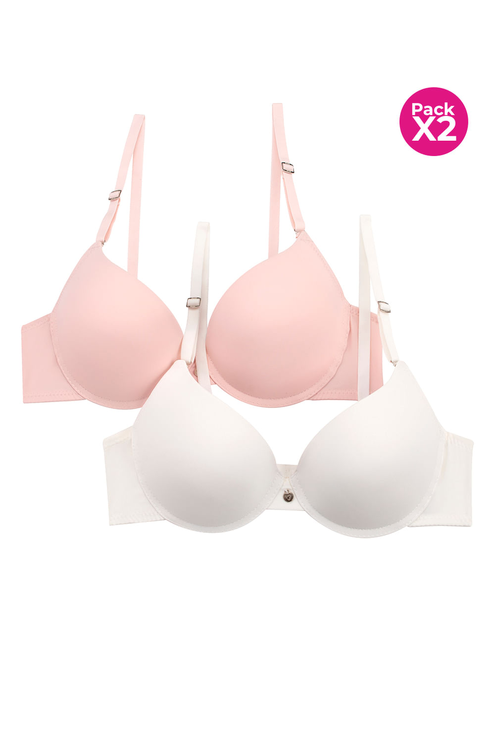 PAQUETE X2 BRASIER CON COPA MEDIA AROS LIBRES