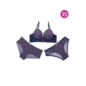 CONJUNTO DE TRES PIEZAS BRASIER MAS DOS PANTIES