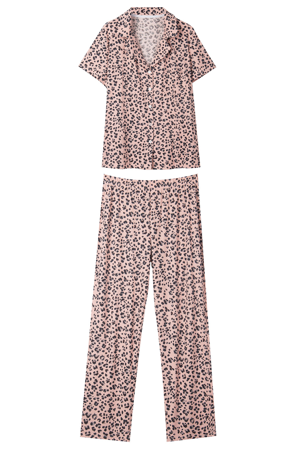 CONJUNTO PIJAMA DE DOS PIEZAS EN POLIESTER