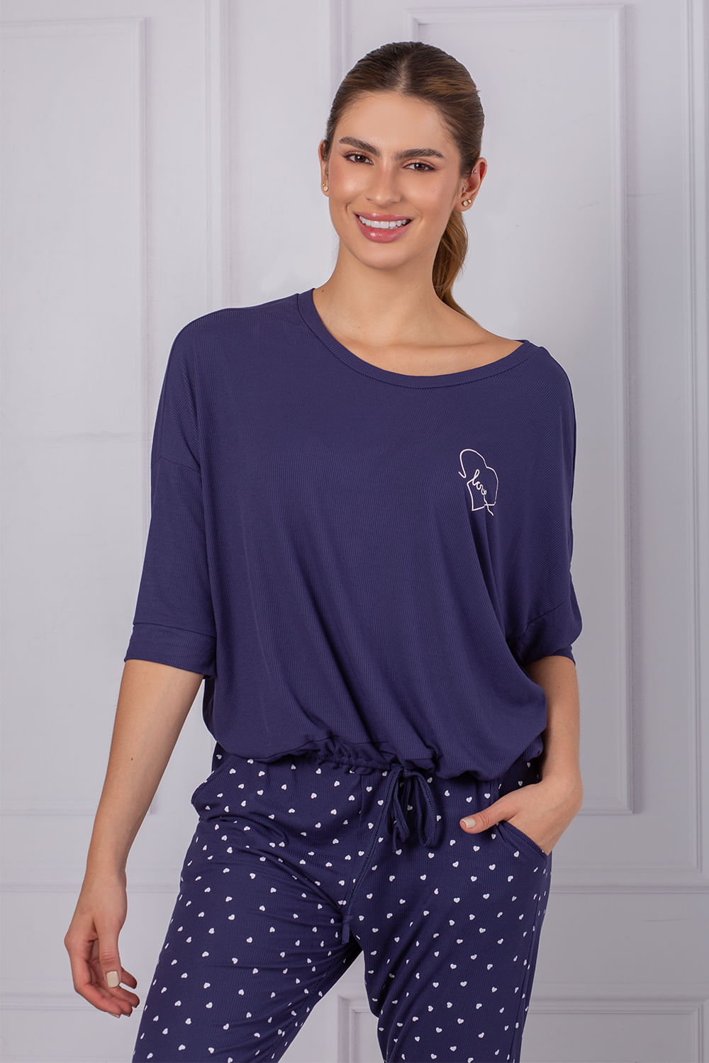 CONJUNTO DE PIJAMA EN ALGODÓN