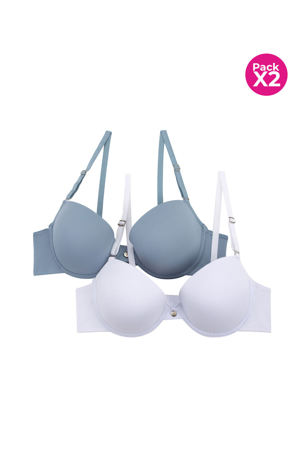 PAQUETE X2 BRASIER DUO COPA TRES CUARTOS