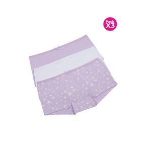 PAQUETE X3 PANTY BÓXER EN ALGODÓN PARA NIÑA