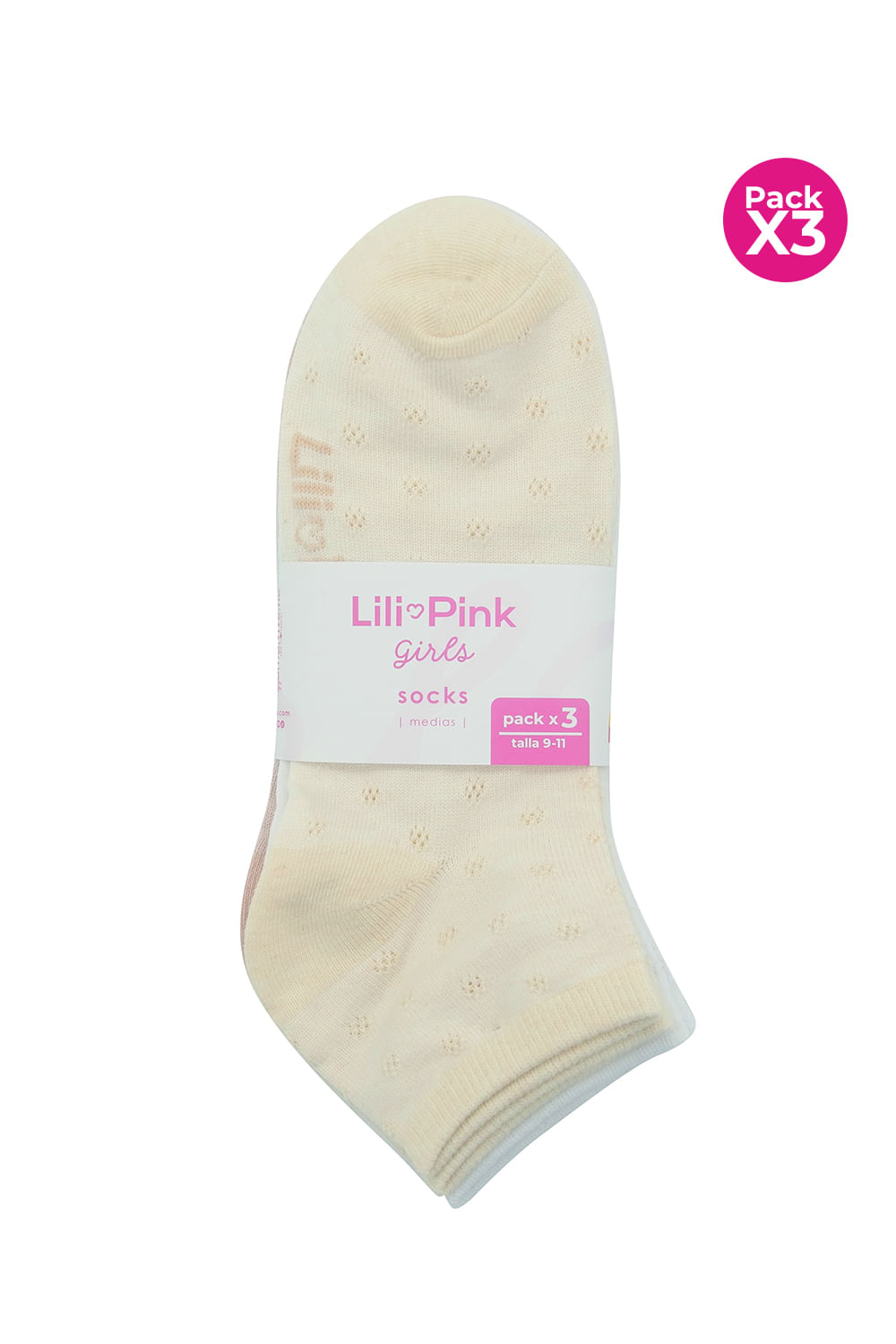PAQUETE X3 MEDIAS EN ALGODÓN