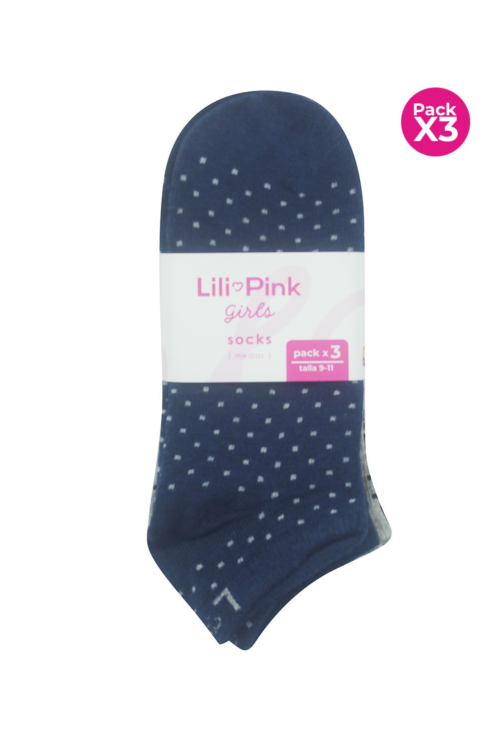 PAQUETE X3 MEDIAS CONFORT EN ALGODÓN