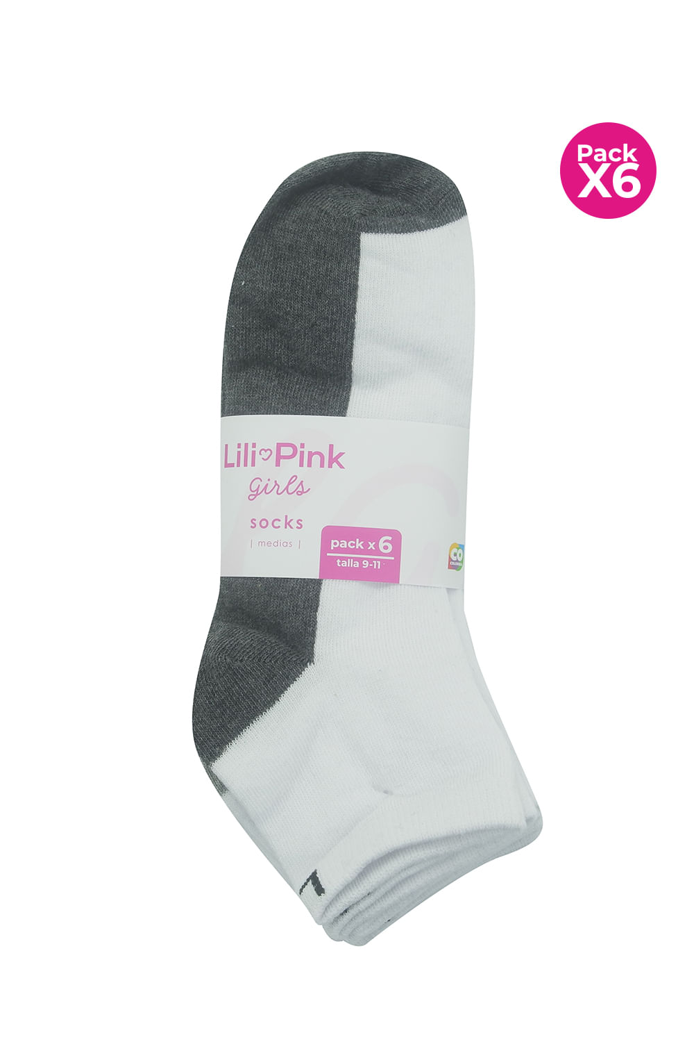 PAQUETE X6 MEDIAS CONFORT EN ALGODÓN