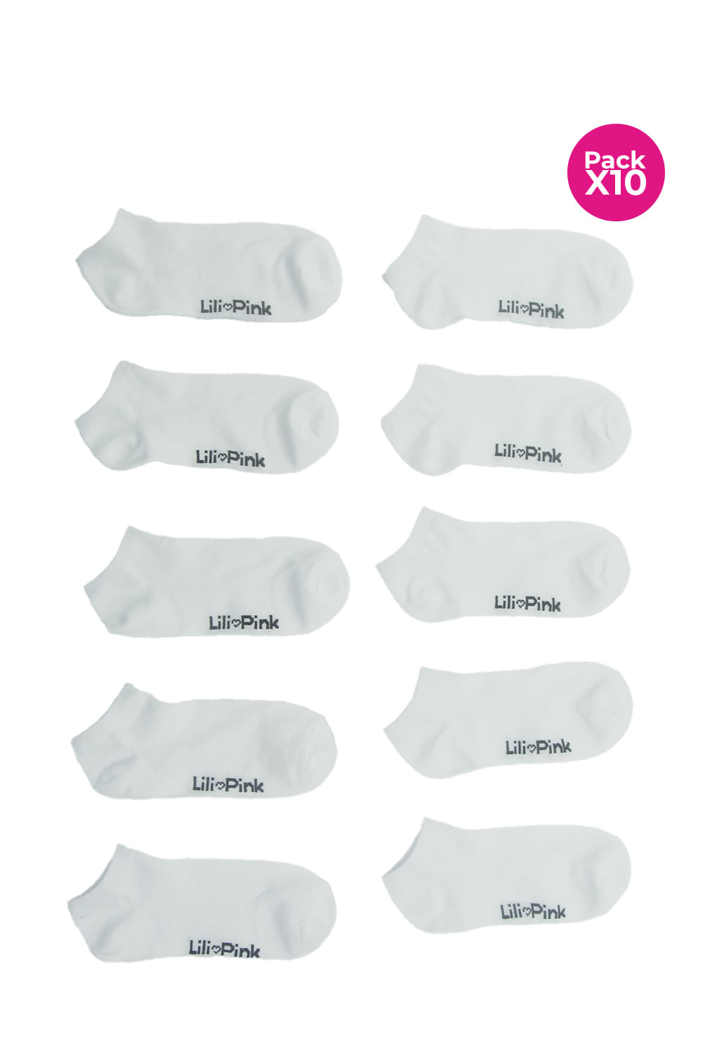 PAQUETE X10 DE MEDIAS EN POLIESTER TIPO TALORENA