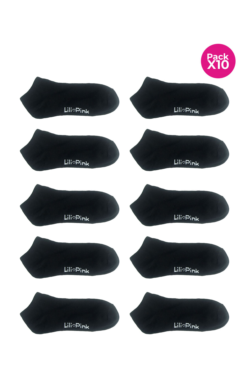 PAQUETE X10 DE MEDIAS EN POLIESTER