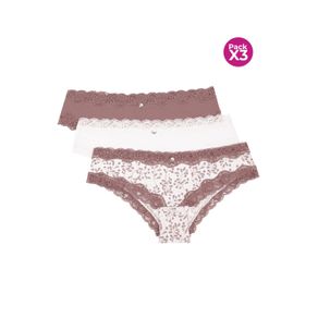 PAQUETE X3 PANTY HIPSTER EN ALGODÓN