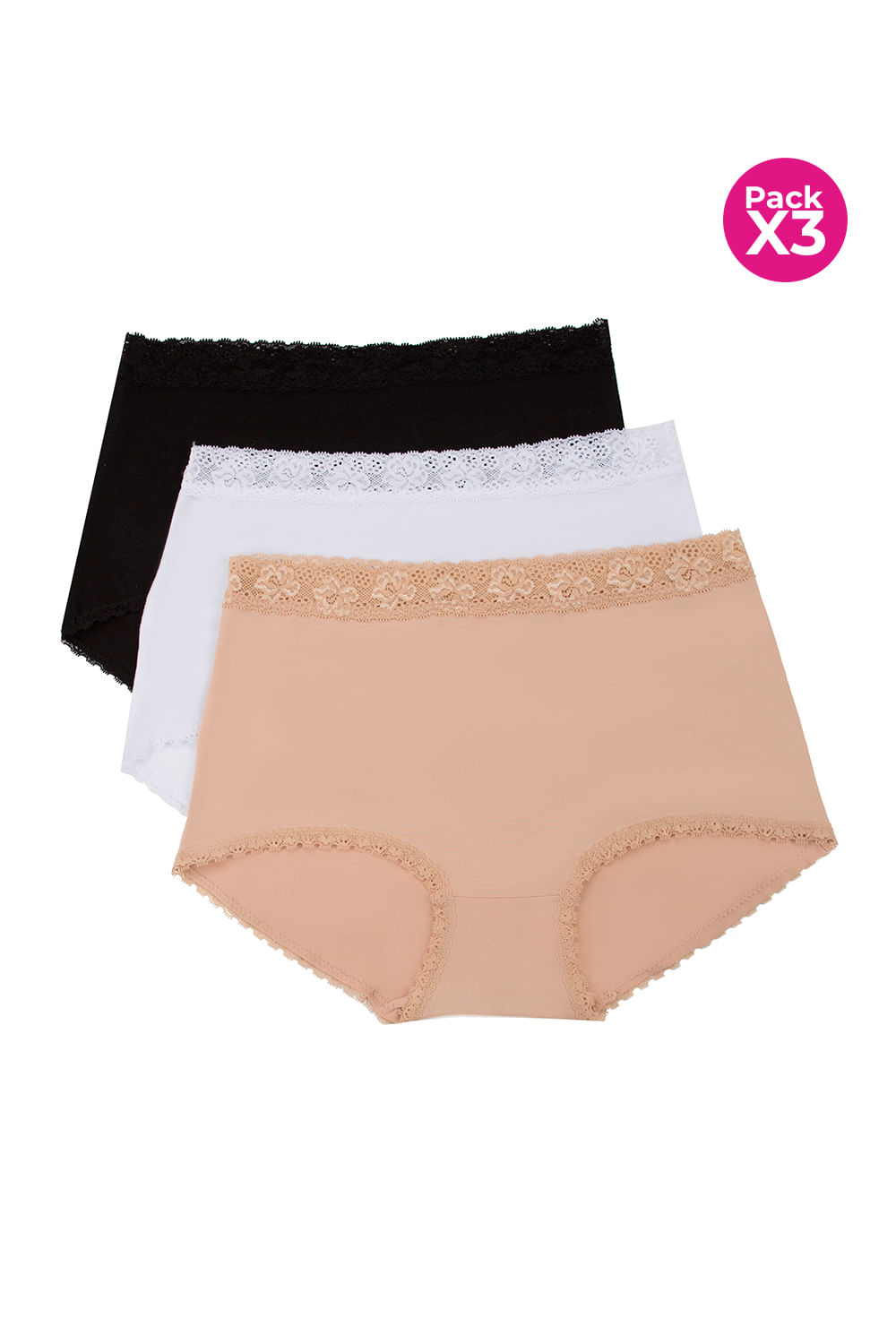 Panty clasico confort paquete x3