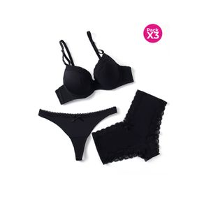 CONJUNTO TRIO INCLUYE BRASIER MAS 2 PANTIES
