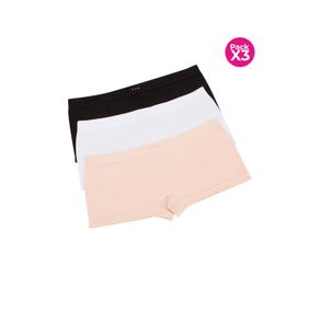 PAQUETE X3 BÓXER EN ALGODÓN SIN COSTURAS LATERALES