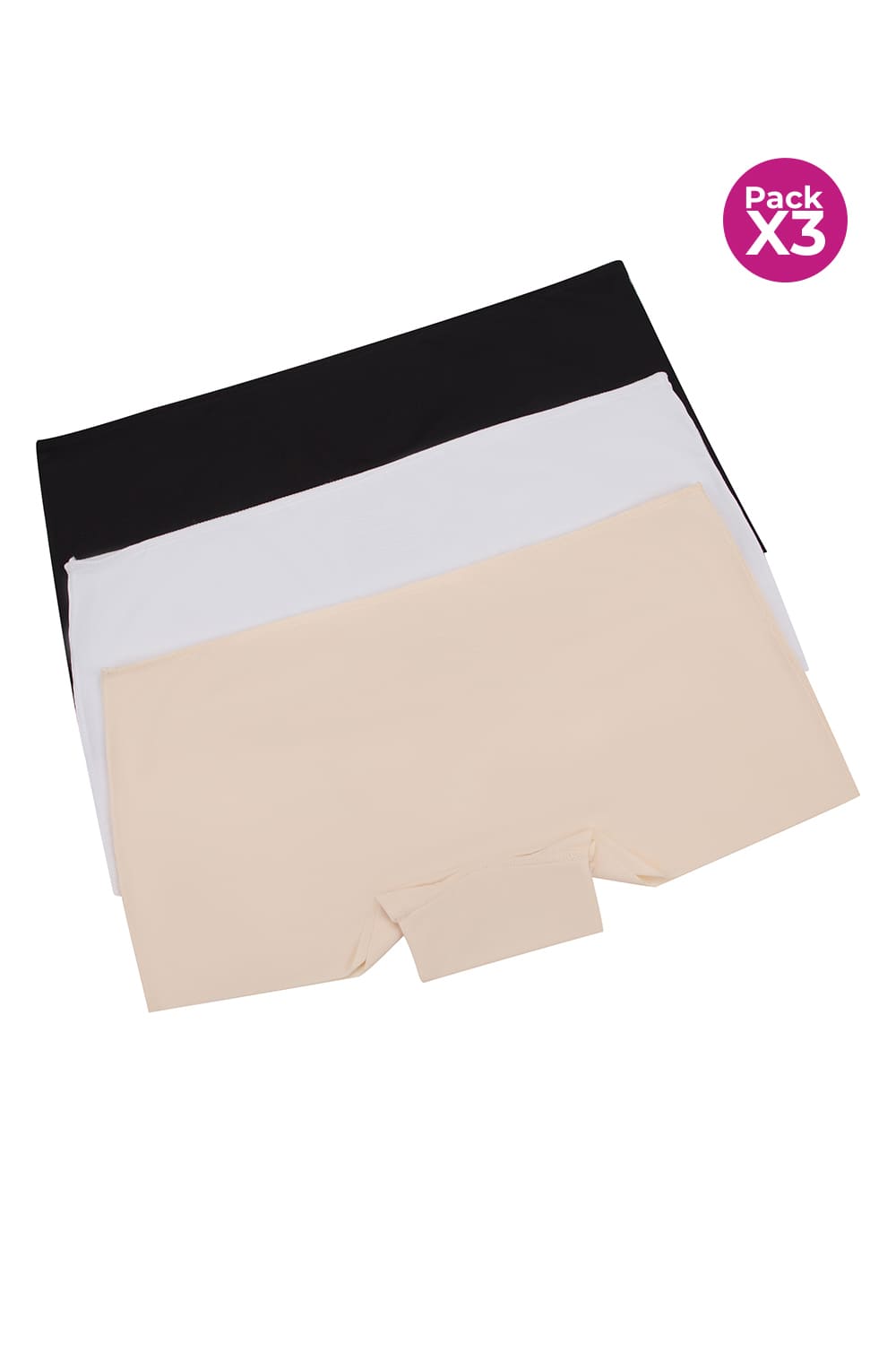 PAQUETE X3 BÓXER INVISIBLE DE MICROFIBRA