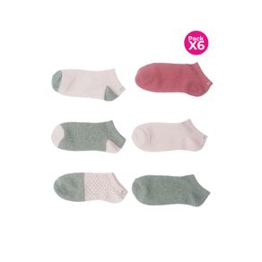 PAQUETE X6 MEDIAS EN ALGODÓN TRANSPIRABLE