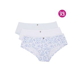 PAQUETE X3 PANTY HÍPSTER EN ALGODÓN SUAVE