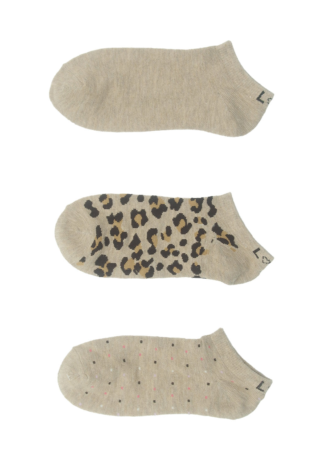 Paquete x3 medias en algodón suave