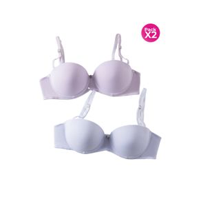 PAQUETE X2 BRASIER EN ALGODÓN STRAPLESS